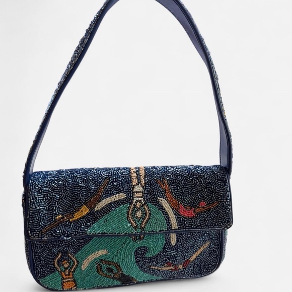 STAUD Handbags - Staud Tommy Beaded Handbag swimmers